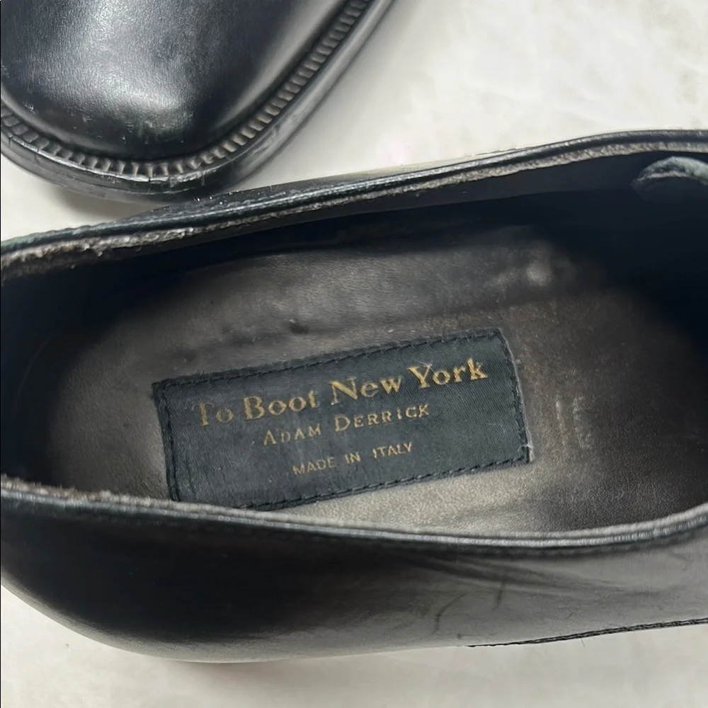 To Boot New York Black Leather Oxfords Sleek Formal Design | 13